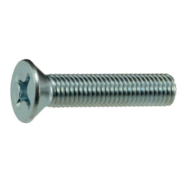 Midwest Fastener 1/4"-28 x 1-1/4 in Phillips Flat Machine Screw, Zinc Plated Steel, 25 PK 34584 - main